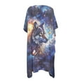thumbnail image 5 of DISNIMO Galaxy Wolf Butterfly Print Women's Kimono Beach Cover Up Summer Cardigan Beach Coverups with Half Sleeve Casual Lightweight Swimwear Cover up, 5 of 6