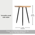 thumbnail image 6 of MH London Dilan Solid Mango Wood End Table 23 Inch Round Tray Top Natural, 6 of 7