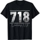 thumbnail image 1 of Playera de Mujer Nueva York 718 Código de Área Edificios Emblemáticos Queens NYC Vintage - Divertida, Estilo Misfits, Unisex, Negra, 1 of 7