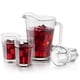 thumbnail image 1 of Juego 6 Vasos de Vidrio Crisa con Jarra para Agua Boston, 1 of 2