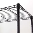 thumbnail image 4 of 5 tier black coating shelving unit with 4 casters 14x30x59in, 4 of 11