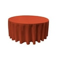 thumbnail image 2 of LA Linen Polyester Poplin Tablecloth 108-Inches Round, Rust, 2 of 2