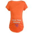 thumbnail image 1 of CafePress - Cute First Time Mommy Maternity T Shirt - Maternity Dark T-Shirt, 1 of 1