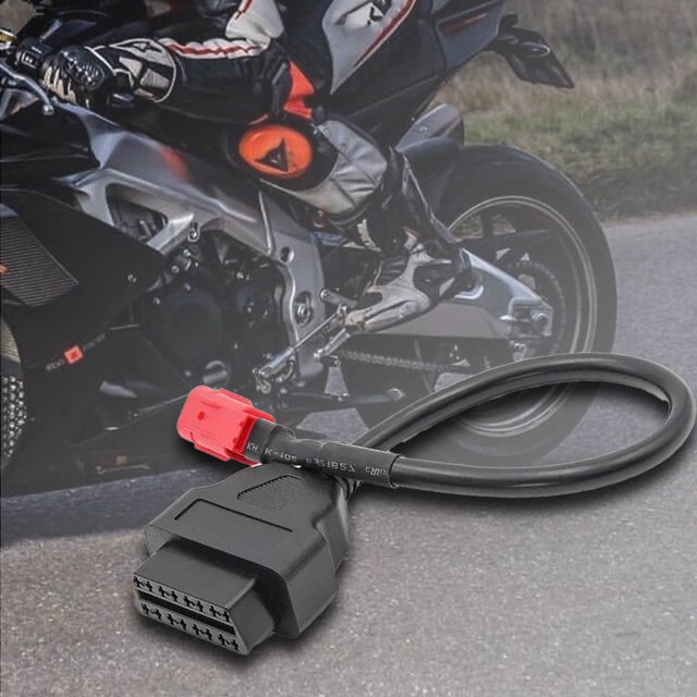 Cable adaptador de enchufe On-BD2 de 6 pines, adaptador de 6 pines a On-BD2 de 16 pines para Honda Kawasaki