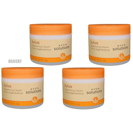 Cream Avon Cosmetics - 4 Pack Avon Solutions Nurtura Replenishing Cream Gentle On Sensitive Skin 1.7oz