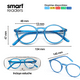 thumbnail image 4 of Lentes de Lectura B+D Smart Hip Readers Azul, 4 of 6
