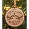 thumbnail image 2 of Personalized Our First Christmas Bark Ornament, 2 of 2