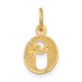 thumbnail image 2 of Diamond2Deal 14k Yellow Gold Letter Q Initial Charm Pendant for Women, 2 of 4