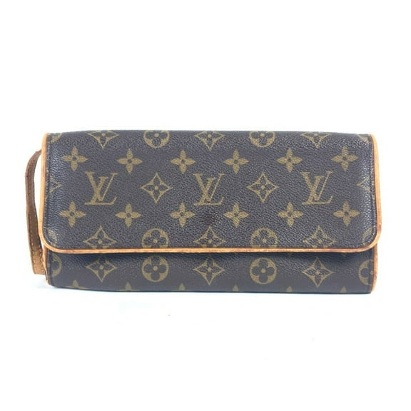 Pre-Owned LOUIS VUITTON M51852 Monogram Pochette Twin GM Bag Clutch Shoulder Canvas... (Fair)