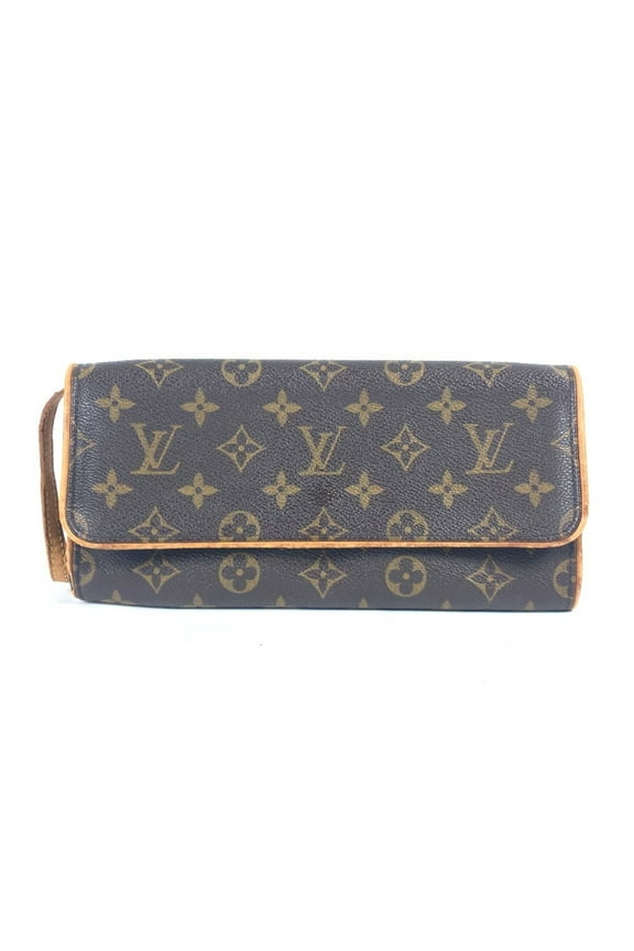 Pre-Owned LOUIS VUITTON M51852 Monogram Pochette Twin GM Bag Clutch Shoulder Canvas... (Fair)