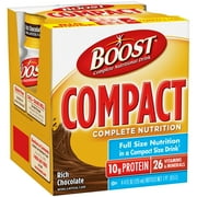 Boost Compact Complete Nutritional Drink, Rich Chocolate, 4 fl oz Bottle, 4 Pack