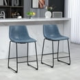 thumbnail image 2 of HOMCOM Bar Stools Set of 2, Counter Height Barstools with Back, 2 of 10