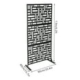 thumbnail image 6 of TOOL1SHOoo 74.4" x 35.4" Black Steel Outdoor Panel Privacy Screen, 6 of 6