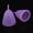 Purple, variant on Eco Reusable Silicone Lady Menstrual Cup Set, Double Size Feminine Period Care Kit (White, 1.8 in / 45 mm Small & 1.9 in / 47 mm Large, 2 Count)