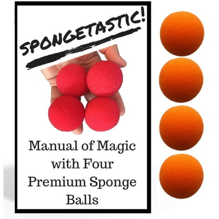 London Magic Works Spongeball Set with Spongetastic Manual; Perfect For Any Hands, Large or Small