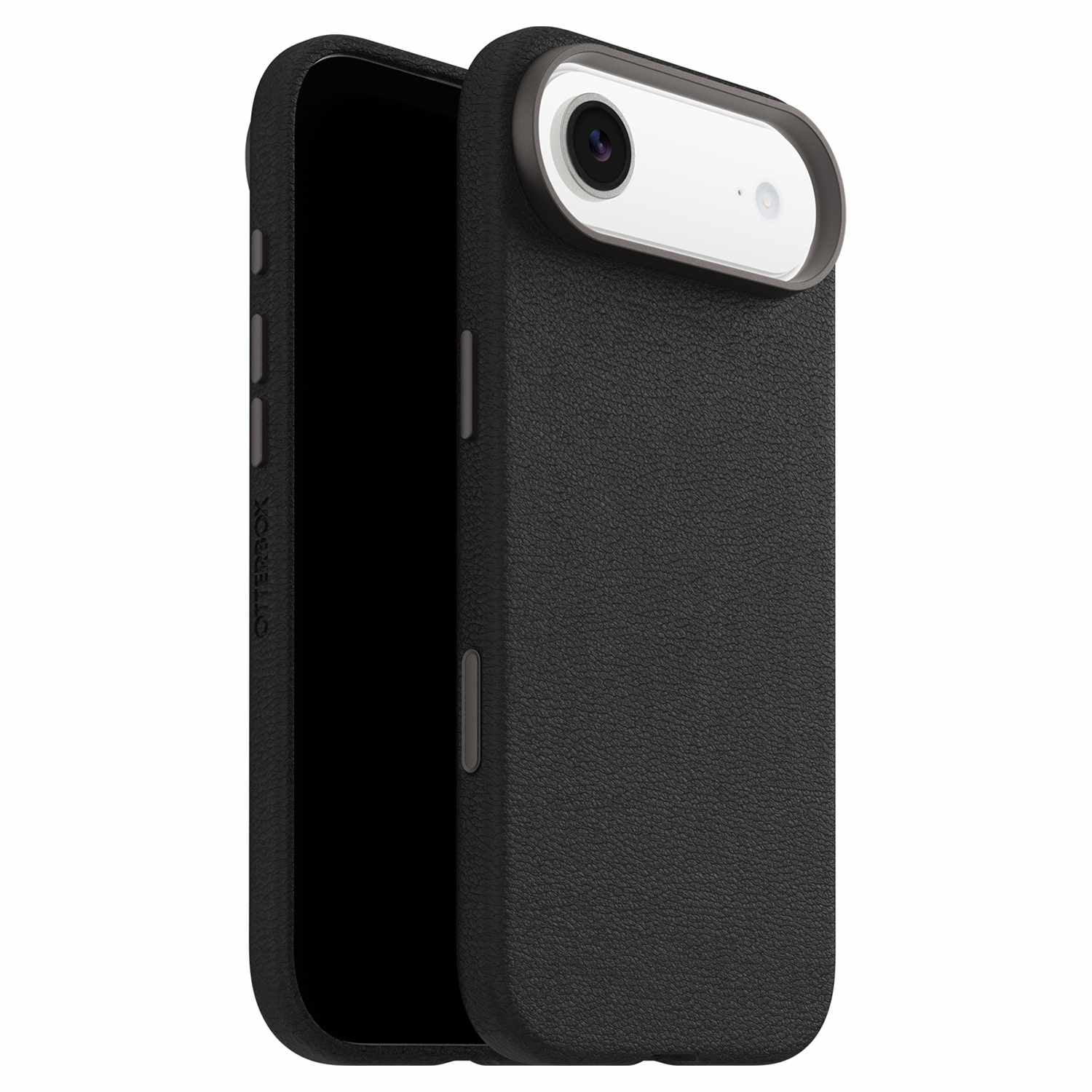 OtterBox Étui Symmetry Cactus Leather MagSafe avec Contrôle de la Caméra Noir Ash (Noir) pour iPhone Air