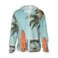 thumbnail image 1 of Fotbe Vintage Surf Van Beach Chaqueta con Protección Solar UPF 50+ para Hombre y Mujer, Camisa con Capucha y Bolsillos-Medium, 1 of 7