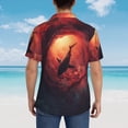 thumbnail image 4 of Fotbe Shark Underwater Vortex Camisa Hawaiana para Hombre Unisex – Camisa Casual de Verano con Botones de Manga Corta de Algodón y Lino,Medium, 4 of 7