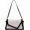 A02-white and Black, variant on Small Shoulder Bag Crossbody Purse for Women Crocodile Handbag Trendy Satchel Bag with 2 Removable Straps
