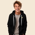 thumbnail image 3 of Dalix Taco Embroidered Zip Hoodie Fleece Long Sleeve Pocket Warm Soft Mens in Black S Small, 3 of 5