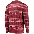 thumbnail image 3 of Men's Concepts Sport Cardinal Arkansas Razorbacks Ugly Sweater Long Sleeve Top and Pants Sleep Set, 3 of 5