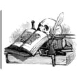 thumbnail image 1 of Cuadro Decorativo - Cráneo de novela gótica Jr  Impresión en canvas, estrechado., 1 of 2