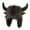 Coffee, variant on Joernso Winter Funny Hat Fake Cow Horn Decor Thunderbolt Thick Warm Faux Fur Ear Personality Unisex Windproof Fluffy Photo Prop Women Men Cap