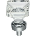 thumbnail image 6 of Jeffrey Alexander G140 Harlow 1" Square Vintage Glam Glass Cabinet Knob / Drawer Knob -, 6 of 7