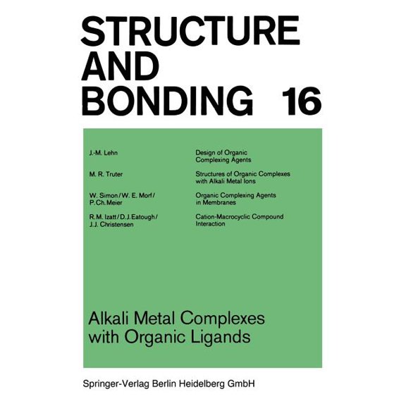 Alkali Metal Complexes With Organic Liga