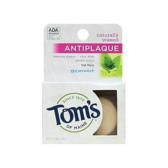 Tom's of Maine Floss Flat-Anti Plaque Spearmint 32 yd String