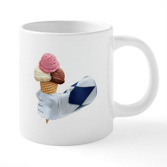 CafePress - Power Rangers Holding Ice C - 20 Oz White Ceramic Mega Mug