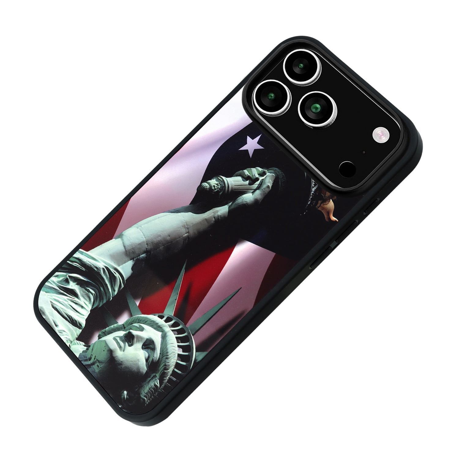 Printing Aluminum Plate Case for iPhone 17 Pro - Statue of Liberty
