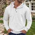 thumbnail image 2 of Uikmnh Men's Sweatshirts, Textured Pullover Hoodie Casual Solid Color Sweatshirt for Fall Winter Comfortable Warm Lined Jacket, Hoodies for Men,XL, 2 of 5