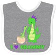 thumbnail image 3 of Inktastic I Love Grammy Boys or Girls Baby Bib, 3 of 4