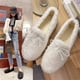 thumbnail image 2 of Zapatos planos casuales de otoño e invierno con terciopelo, zapatos cálidos y perezosos, zapatos individuales de mujer Mao Mao, 2 of 6