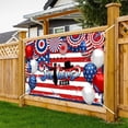 thumbnail image 3 of 5.9x3.6FT Happy Father's Day Background Stars and Stripes Background Patriotic Father's Day Party Decorations Banner Supplies Photo Booth Props, 3 of 6