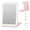Pink, variant on Rechargeable Travel Makeup Mirror with 72 Led Lights, Portable Lighted Makeup Mirror, 3 Color Lighting, Dimmable Touch Screen, Type C, Tabletop LED Folding Cosmetic Vanity Mirror (Pink)