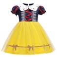 thumbnail image 1 of Disney Frozen Elsa Anna Princesa Vestido Blancanieves Aurora Jasmine Rapunzel Cenicienta Ariel Disfraces Niñas Fiesta de cumpleaños Ropa 4-5T (Tag120) Gao Jinjia LED, 1 of 2
