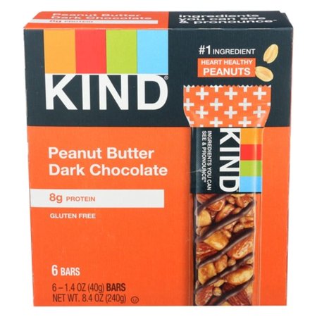 2X - Kind Peanut Butter Dark Chocolate Bars 6 Pack Case 6 ct