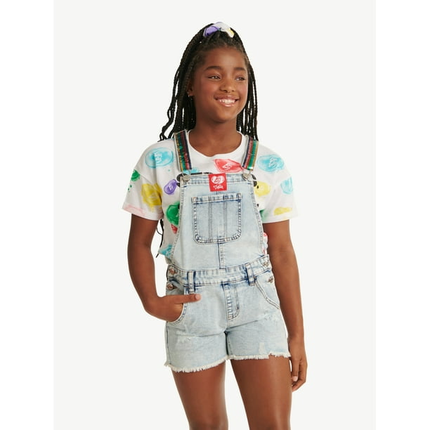 Justice x Jelly Belly Girls Sugar and Stripe Shortall, Sizes 618