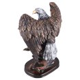 thumbnail image 1 of Eagle Sculpture, Eagle Statue Bronzed Paint Retro Style Resin  For Hallway, 1 of 8