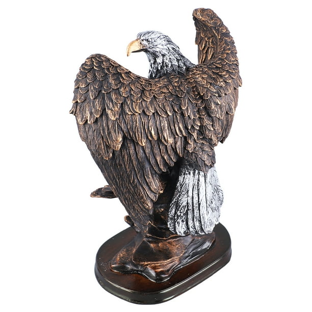 Estatua Decorativa De águila Calva, Figura De Pájaro De Resina
