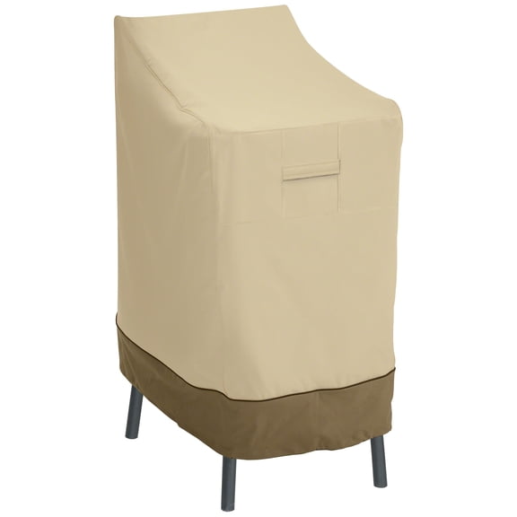 Classic Accessories Veranda Patio Bar Chair and Stool Furniture Storage Cover 2-Pack Bundle