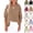 #03 Earthy Yellow, variant on Womens Casual Gauze Button Neck Long Sleeve Oversized Blouses Tops, Gauze Shirts for Women, Gauze Tops and Blouses,S,#03 White