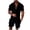 Black, variant on Mens Shorts Set 2 Piece Men's Polo Shirts Short Sleeve & Shorts Mens Summer Outfits Beach Shorts Men Clothing
