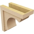 thumbnail image 5 of 6"W x 12"D x 12"H Classic Emerson Rough Cedar Woodgrain TimberThane Corbel, Primed Tan, 5 of 6