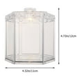 thumbnail image 2 of Shisuyan Office Desk Aquarium Acrylic Transparent 1Pcs 4.7X4.3X4.3in, 2 of 8