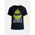 thumbnail image 5 of Dr. Seuss The Grinch Shades Men's and Big Men's Graphic Christmas Tee, Sizes S-2XL, 5 of 5