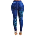 thumbnail image 4 of LilyLLL Womens Stretch Skinny Ankle Jeans Denim Butterfly Print Leggings Pants, 4 of 5