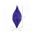 thumbnail image 2 of Vickerman 10" Purple Candy Glitter Shuttle Christmas Ornament, Pack of 2, 2 of 3